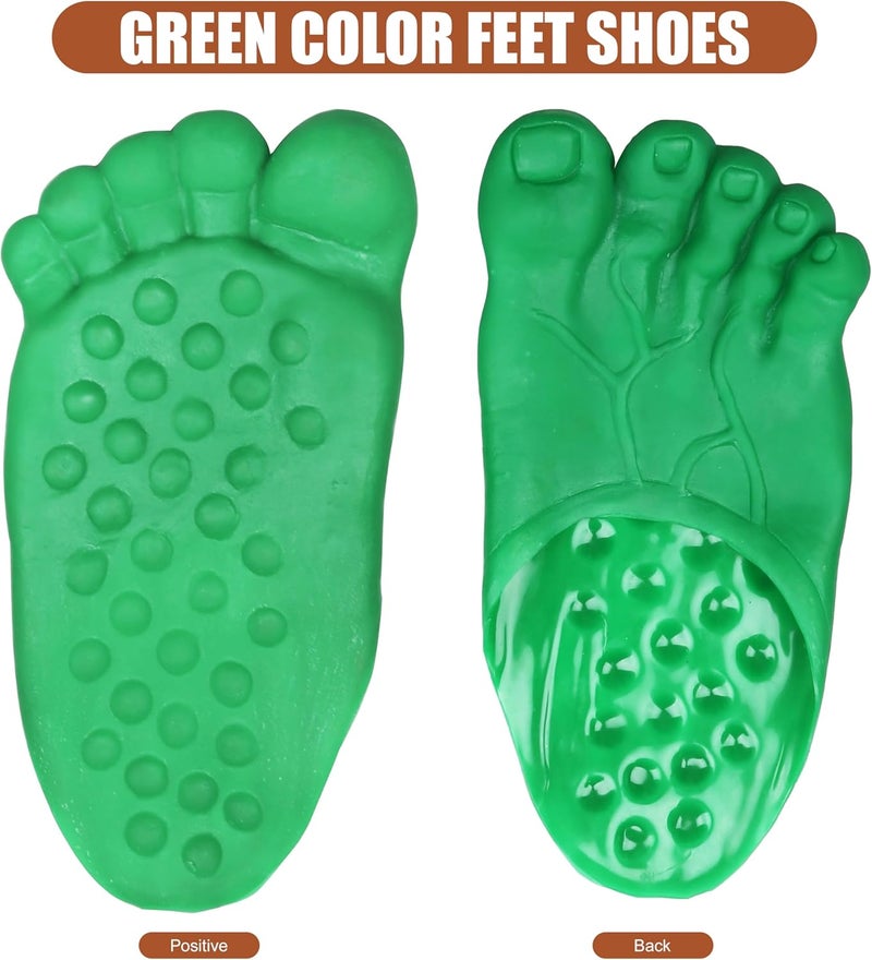 Chambom Funny Feet Slippers - Gag Gifts White Elephant Gifts Costumes Barefoot Slippers Novelty Plastic Costume Feet Toe Shoe Big Foot Realistic Christmas Costume Accessories - Image 2